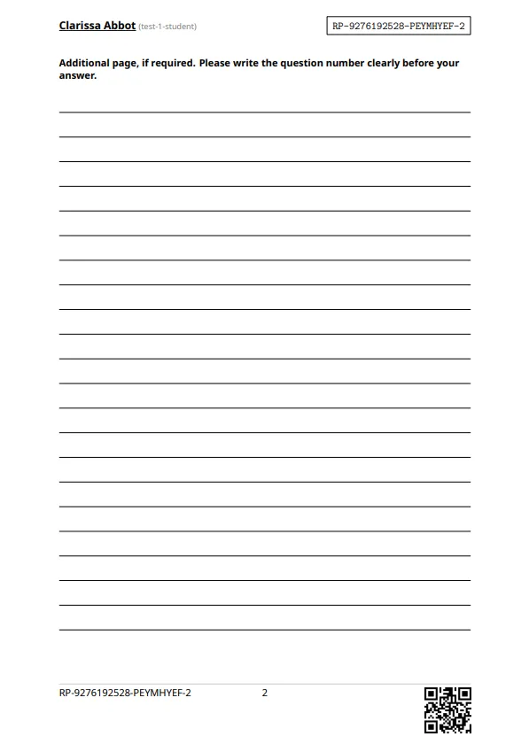 Additional page example